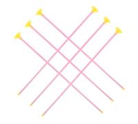 Garneck Flechas con Ventosa para Niños 42 Cm De Plástico Resistente Rosa 6 Piezas Juego Infantil De Tiro Interior y Exterior Coordinación Ojo-Mano