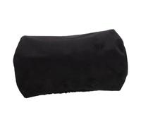 Garneck Funda Para Almohada De Cuello Redonda De Terciopelo Cristal Cubierta Reutilizable Para Cojín Cervical De Coche Protección Ligera y Compacta Para Viajes Color Negro