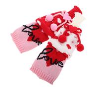 Garneck Fundas para Botellas de Vino de Suéter Creativas para San Valentín 2 Unidades Corazón y Portavino Decorativo para Botellas Estándar Bolsa Portabotellas Adecuado para