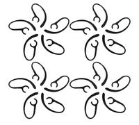 Garneck Ganchos Giratorios para Auriculares 9 MM Negros Soporte Antipérdida 30 Unidades Clips Seguros para Correr Ciclismo y Entrenamiento Deportivo