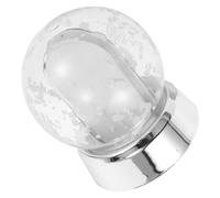 Garneck Globo de Nieve Foto para Sublimación Diámetro 85 MM X 100 MM Base Plateada Bola de Nieve de Plástico Transparente Rellenable Decoración Navideña y Manualidades DIY para