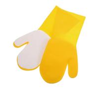 Garneck Guantes de Limpieza Reutilizables de Látex Esponja para Cocina 2 Piezas Impermeables y Prácticos para Lavar Platos y Cuencos en Tareas del Hogar Color Amarillo y Blanco Mano
