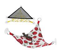 Garneck Hamaca para Reptiles 4 Piezas Malla Transpirable 30X30X30Cm con Ventosas para y Gecko Accesorios para Jaulas de Animales Pequeños