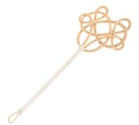 Garneck Herramienta para Limpiar Polvo de Colchas y Alfombras Mango Largo de Ratán Doble Varilla Trenzada para Limpieza Profunda del Hogar y Eliminación Eficaz de Polvo