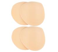 Garneck Hombreras de Espuma Antideslizantes 1 Cm Beige Autoadhesivas, 2 Pares, para Chaqueta de Traje y Abrigo, Unisex, Refuerzo Ergonómico para Hombros Rectos y Uso Diario