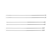 Garneck Juego 6 Herramientas para Limpiar Oídos Acero Inoxidable, Cucharas Resistentes para Cerumen, Set 3 Tipos (cuchara, Pala y Cuchara Hueca) 2 Piezas Cada, Cuidado Seguro