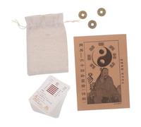 Garneck Juego Completo de Adivinación I Ching para Principiantes 64 Tarjetas Hexagramas Monedas Chinas Guía Completa para Exploración Cultural y Feng Shui