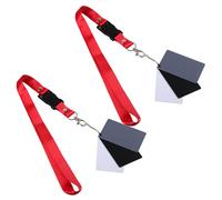Garneck Juego de 2 Tarjetas de Balance de Blancos para Fotografía Tamaño Pequeño Colores y con Correa para Colgar Precisión Exposición y Compatibilidad con Cámaras Digitales y