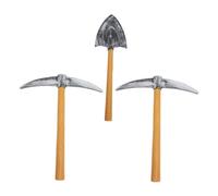 Garneck Juego de 3 Accesorios de Espuma para Cosplay de Minero, Incluye 2 Picos y 1 Pala de Plástico, Tamaño Portátil, Adecuado para Disfraces, Fiestas y Actuaciones en Escenario