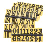 Garneck Juego de 6 Piezas de Números Arábigos y Romanos para Reloj de Pared, Accesorios de Repuesto Adhesivo, Kit de Partes del Reloj para Reparación y Bricolaje en Hogar y