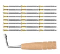 Garneck Juego De Clavijas De Afinación Para Arpa De Lira 1 Set (clavijas Soporte Llave) Accesorios Profesionales Para Instrumentos Musicales Duraderos y Fiables
