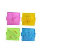 Garneck Juego de Tablero de Uñas Educativo para Niños 4 Piezas 16Cm Placa de Uñas de Matemáticas Juguete Didáctico para Herramienta de Aprendizaje Creativa