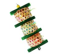 Garneck Juguete Colgante para Aves de Ratán y Accesorios para Jaulas de Pájaros Juguete Masticable para Periquitos y Agapornis Diversión y