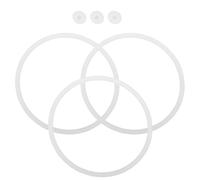 Garneck Juntas de Silicona para Fiambrera Japonesa 6 Piezas, Anillos de Sellado Redondos 11 Cm y Tapones Orificio 1.5 Cm, Accesorios para Cajas de Almuerzo, Válvula de Tapón