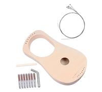 Garneck Kit De Arpa De Madera Para Hacer Arpa De Lira De Cuerdas Kit De Materiales Para Hacer Instrumento De Cuerda Para Educación Temprana y Manualidades