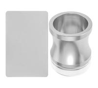 Garneck Kit de Estampador de Uñas de Silicona Transparente Grande 2 Piezas Sello y Raspador Plateado Herramienta para Manicura y Plantillas para Nail Art Adecuado para Decoración de