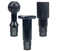 Garneck Kit de Fresas Rotativas para Amoladora Angular 115/125 Mm, Acero 45 Resistente, 3 Piezas Dientes Inclinados Delanteros y Traseros para Tallado y Lijado Preciso en Madera y Metal,