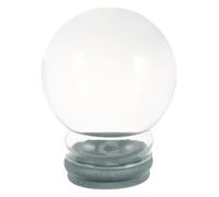 Garneck Kit de Globos de Nieve de Vidrio con Tapa Roscada para Manualidades DIY Bola Vacía Rellenable para Decoración Navideña Personalizada Interiores