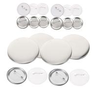 Garneck Kit para Hacer DIY Partes de Botón con Base Metálica y Plástico Accesorios Duraderos para Manualidades y Personalización de Pins