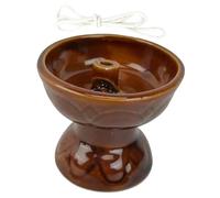 Garneck Lámpara De Aceite Retro Pequeña De Cerámica para Templo Mecha para Lámpara De Queroseno Uso Interior y Decoración Religiosa para Altar Familiar