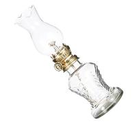 Garneck Lámpara de Aceite Vintage de Vidrio Buena Absorción, Fácil de Usar y Decorar el Hogar, Estilo Clásico y Forma de Linterna para Iluminación de Emergencia