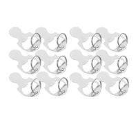 Garneck Llavero 12 Fichas para Carrito de Compras de Aleación de Zinc, Portátiles y Antióxido, Incluye Abrebotellas Integrado, Práctico para Supermercado y Uso Diario