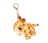 Garneck Llavero de Peluche de Animal Adorable Colgante de Dibujos Animados Forma de Jirafa Accesorio para Mochila y Decoración de Bolso Llavero Compacto y Ligero para Coche o Obsequio