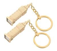 Garneck Llavero Vintage Big Ben de Aleación de Zinc, 2 Piezas, Colgante Retro para Llaves y Bolso, Resistente al Desgaste, Recuerdo de Londres Adecuado para Viajes y Uso Diario