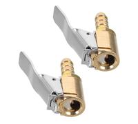 Garneck Mandril para Inflador De Neumáticos De Cobre 2 Piezas Conexión Rápida Compatible Automóviles Diseño Portátil Adaptador De Inflador De Aire