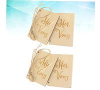 Garneck Manual De Votos De Papel Kraft 2 Piezas Decorativo Resistente para Bodas y Compromisos