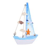 Garneck Manualidades de Vela estatuilla de Mini decoración de guardería náutica Decoraciones para decoración rústica de Barco Mini de Madera