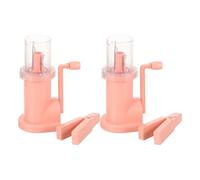 Garneck Máquina de Tejer Hecha a Mano Mini Máquina Trenzadora de Plástico y Metal, Rosa, 2 Unidades, con Clip, para Principiantes, para Collares y Artículos Decorativos, Uso Doméstico