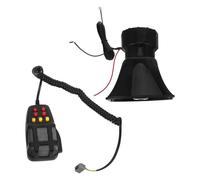 Garneck Megáfono para Coche 24v Bocina Eléctrica de 7 Tonos Alarma Exterior Resistente Intemperie para Autos Camiones y Motocicletas Sistema de Comunicación y Alerta de Emergencia