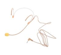 Garneck Micrófono de Diadema Cable Piel Color Carne para Enseñanza y Guías, Micrófono Omnidireccional Auricular Integrado, Amplificador de Voz Portátil para Uso Docente y Conferencias