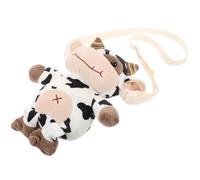 Garneck Mochila de Peluche Mochila Forma de Vaca de Felpa de Color Claro, Tacto Cómodo, Estilo Cartoon, para Niñas y Mujeres, Escuela y Paseo Amigas Color Aleatorio Varios estilos