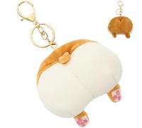 Garneck Monedero Pequeño de Felpa Cremallera Diseño Tigre Trasero, Bolso de Cambio para Estudiantes Ligero y Compacto, Bolsa para Auriculares Estampado Divertido y Práctico Uso Diario