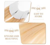 Garneck Muestras de Formación y Coloración de Cabello Humano 30 Piezas 9 Tonos para Práctica Profesional Tabla de Pruebas de Peinado Suministros para Estudiantes de Peluquería