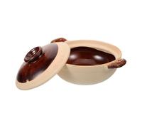 Garneck Olla de Cocina Casera de Cerámica 1000Ml para Guiso de Carne y Sopa al Aire Libre