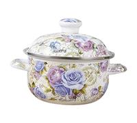 Garneck Olla Esmaltada Vintage Para Sopa Olla De Cocina Tapa Resistente Al Desgaste Para Estofado Para Cocinar Casa