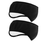 Garneck Orejeras Insonorizadas Ajustables para Adultos 2 Piezas Negras Supresión de Ruido y Máscara para Dormir Protectores Auditivos Cálidos para Dormir Estudiar y Viajar