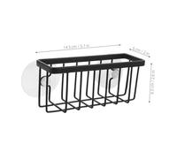 Garneck Organizador de Esponjas de Cocina Negro Soporte Colgante Inoxidable para Fregadero con Diseño de Drenaje para Esponjas Estropajos y Paños Compatible con Múltiples Utensilios de