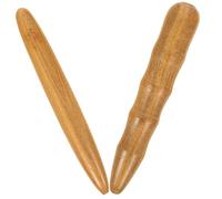 Garneck Palo de Masaje de Madera 2 Piezas Herramienta de Masaje Manual Acupresión Estimulación de Puntos de Presión Relajación para Pies y Manos