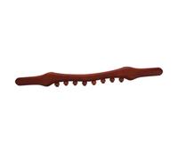 Garneck Palo de Masaje de Madera 52 CM 8 Cuentas Carbonizadas Masajeador Corporal Portátil para Espalda y Músculos Herramienta de Masaje Manual para Relajación y Alivio Muscular