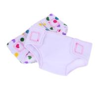 Garneck Pantalones Ajustables Muñecas Ropa Interior Niñas Reutilizables Muñecas 2 Piezas Juguete Educativo Accesorios para Juegos de rol