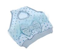 Garneck Pantalones Fisiológicos para Perros Pequeños, Bragas de Pañal de Algodón Azul Talla S, Pañales Reutilizables para Mascotas Hembras en Celo, Protección Higiénica Cómoda