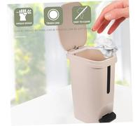 Garneck Papelera de Baño con Pedal y Tapa Cubo de Basura con Cierre Hermético Diseño Práctico Olores para Cocina y Aseo Doméstico