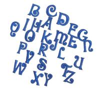 Garneck Parches Bordados de Letras Azules para Manualidades 26 Unidades Termoadhesivos para Ropa Vaqueros Bolsos y Sombreros Apliques para Coser y Planchar Decoración DIY
