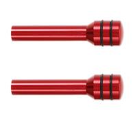 Garneck Pasadores de Tracción de Cerradura de Puerta Automática, 2 Unidades, Aleación de Aluminio, Color Rojo, Accesorios para Cerraduras de Puertas Interiores de Automóviles, Seguro