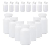 Garneck Pastillero Portátil 20 Unidades 100 Ml Envases para Pastillas Color Claro Tapa Espiral Uso Hogar Viaje Oculta Luz Adecuado Salud