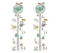 Garneck Pegatinas Animales Height Ruler Baby Height Chart Ruler Forest Animal Altura Ruler Nursery Animal Wall Decals Peel and Stick Exmovible Wall Pegatinas Pegatinas Fox